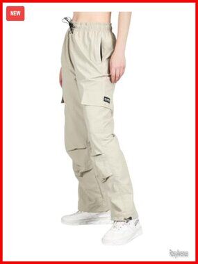 Women's Quick-Dry Cargo Parachute Pants Waterproof Utility Hiking Pants